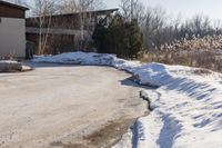 Ontario Residential Neighborhood: Winter Landscape