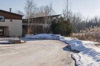 Ontario Residential Neighborhood: Winter Landscape