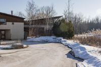 Ontario Residential Neighborhood: Winter Landscape