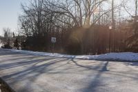 Ontario Residential Road in Winter