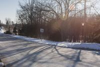 Ontario Residential Road in Winter