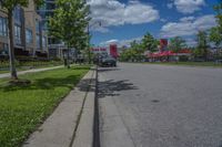 Ontario Urban Streetscape: A Tree-Lined Road