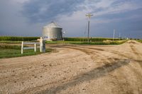 Open Fields of Farmland in Iowa Country 002