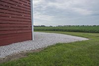 Open Fields in Rural Iowa under Grey Sky