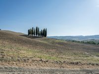 Open Grass Field in Tuscany, Italy