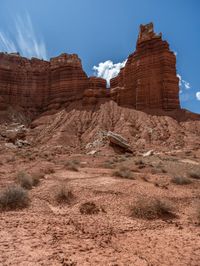 Open Landscape Along Highway 12 in Capitol Reef, Utah