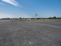 Open Space in Berlin: A View of Asphalt Road