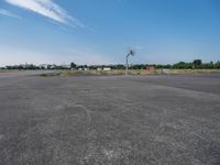 Open Space in Berlin: A View of Asphalt Road