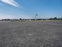 Open Space in Berlin: A View of Asphalt Road