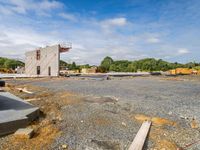 Open Space Construction with Dirt and Gravel Surface