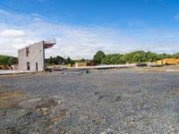 Open Space Construction with Dirt and Gravel Surface