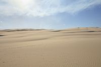 Wide Open Space: Desert Landscape with Brown Sand