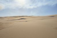 Wide Open Space: Desert Landscape with Brown Sand