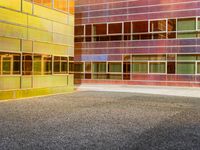 Open Space with Gravel Surface and Rectangle Building