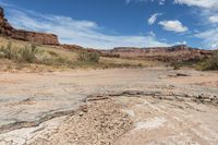 Open Space in Utah Desert Landscape with Red Rock Mountains