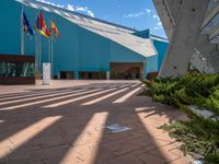 Open Space in Zaragoza: Modern Architecture and Cobblestone Surfaces