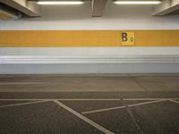 Open Spaces in Berlin: Yellow Lines Under a Daylight
