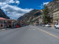 Ouray, Colorado: Mountain Road in a Suburban Shopping Village