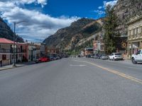 Ouray, Colorado: Mountain Road in a Suburban Shopping Village