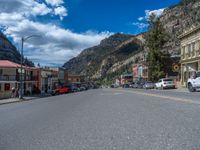 Ouray, Colorado: Mountain Road in a Suburban Shopping Village