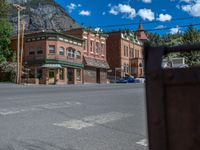 Ouray, Colorado: A Suburban Road in a Picturesque Village Surrounded by Mountains