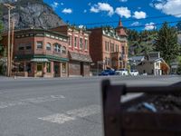 Ouray, Colorado: A Suburban Road in a Picturesque Village Surrounded by Mountains