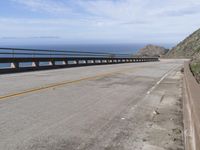 The Pacific Coast Highway in the USA: Ocean and Bridge