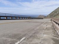 The Pacific Coast Highway in the USA: Ocean and Bridge