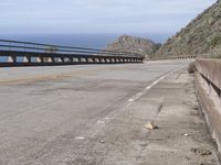 The Pacific Coast Highway in the USA: Ocean and Bridge