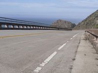 The Pacific Coast Highway in the USA: Ocean and Bridge