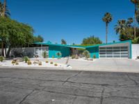 Palm Trees and Residential Entry: A Unique Architecture