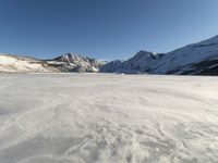 Panorama of a Snow-Covered Mountain Range