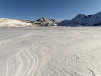 Panorama of a Snow-Covered Mountain Range