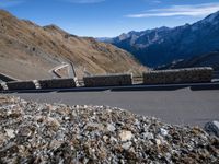 Panoramic Road Overlooking Mountains in Italy