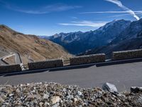 Panoramic Road Overlooking Mountains in Italy