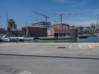 Panoramic View of Barcelona's Coastal Cityscape