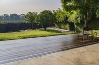 Panoramic View of Coastal Road and Residential Buildings