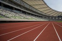 Panoramic View of Modern Architecture and Soccer Field in Shanghai, China