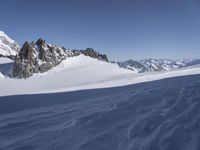 Panoramic View of Snow-Capped Mountains in Italy