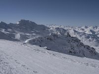 Panoramic Winter View of the French Alps