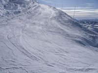 Panoramic Winter Landscape View of the French Alps