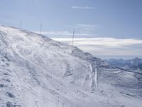 Panoramic Winter Landscape View of the French Alps