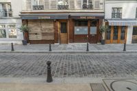 Paris Cobblestone Street at Dawn 003