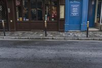 Paris, France Urban Landscape: Blue Facade 002