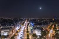 Paris: A Breathtaking Aerial View at Night