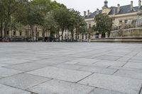 Classical Architecture in Paris' Town Square