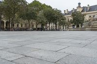 Classical Architecture in Paris' Town Square