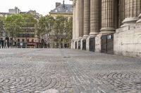 Paris Town Square on a Gloomy Day