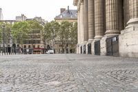 Paris Town Square on a Gloomy Day