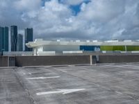 Urban Parking Deck in Miami, Florida, USA